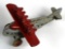 VINTAGE HUBLEY CAST IRON DO-X MULTI-ENGINE AIRPLANE - GRAY BODY, RED WINGS