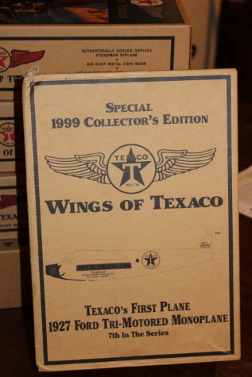 NEW, IN THE BOX: WINGS OF TEXACO 1927 FORD TRI-MOTORED MONOPLANE - 7TH IN THE SERIES