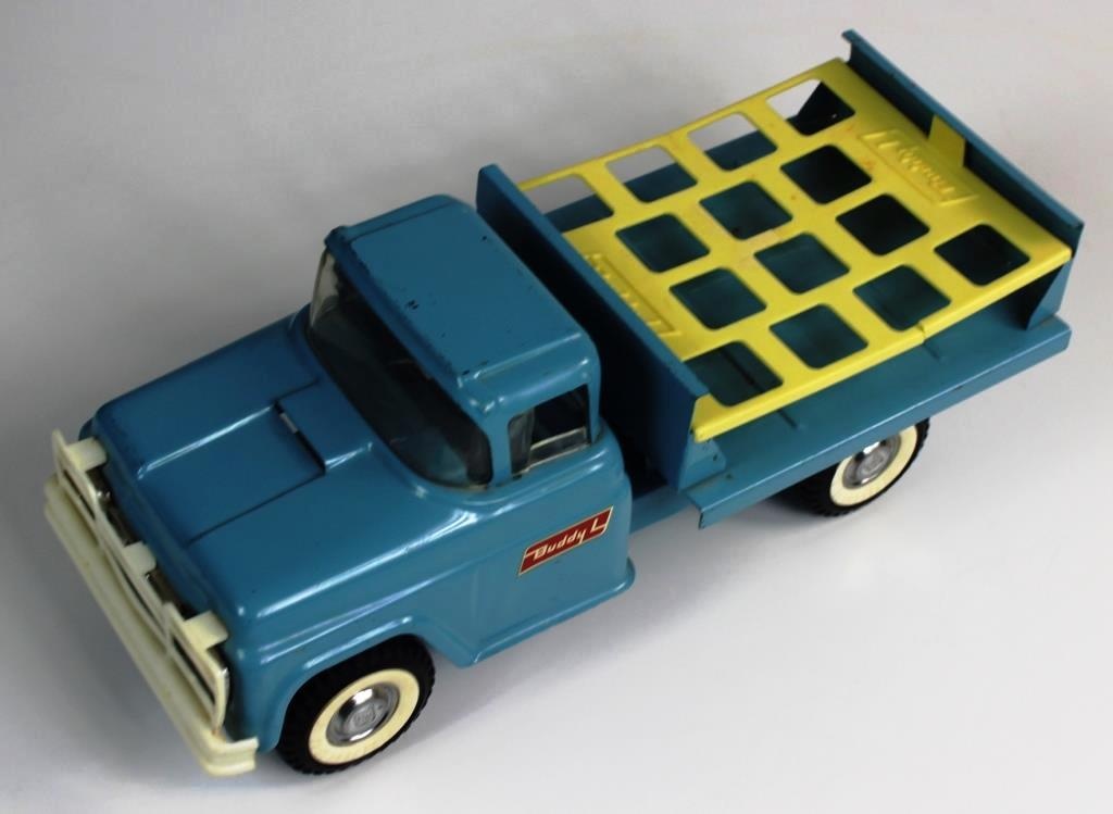vintage toy milk truck