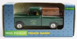 NEW, IN THE BOX: JOHN DEERE 1955 PICKUP TRUCK BANK by ERTL