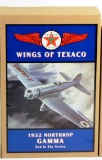 NEW, IN THE BOX: WINGS OF TEXACO - 1932 NORTHROP GAMMA - 2ND IN THE SERIES