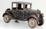 VINTAGE HUBLEY CAST IRON FORD COUPE WITH CAST IN DRIVER