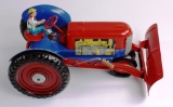 VINTAGE MARX TIN LITHO TRACTOR WITH DRIVER