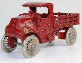 VINTAGE A.C. WILLIAMS CAST IRON MACK STAKE TRUCK