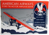 NEW, IN THE BOX LIBERTY CLASSIC BY SPEC CAST: AMERICAN AIRWAYS FORD TRI-MOTOR AIRPLANE BANK