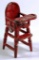 VINTAGE KILGORE MINIATURE CAST IRON DOLLHOUSE HIGHCHAIR