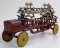 VINTAGE KENTON CAST IRON LADDER FIRE TRUCK - 2 DRIVERS