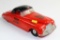 VINTAGE SAUNDERS PLASTIC FRICTION FIRE CHIEF CAR