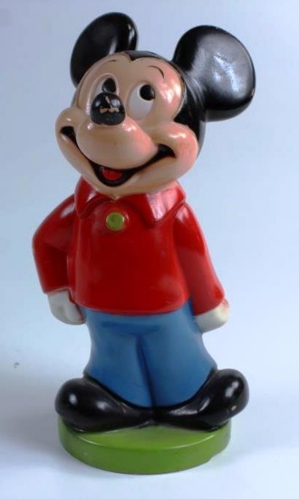 VINTAGE ANIMALS PLUS PLASTIC MICKEY MOUSE BANK