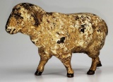 VINTAGE CAST IRON SHEEP STILL BANK