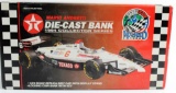 NEW, IN THE BOX: TEXACO MARIO ANDRETTI DIE CAST BANK 1994 COLLECTOR SERIES