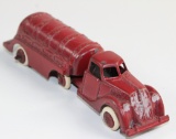 VINTAGE HUBLEY METAL DIE-CAST TANKER TRUCK RED - 5-1/2