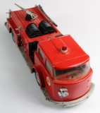 VINTAGE BUDDY L TEXACO FIRE CHIEF PRESSED STEEL FIRE TRUCK