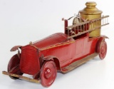 VINTAGE TURNER PUMPER FIRE TRUCK PRESSED STEEL