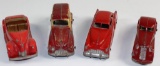 LOT OF 4 TOOTSIETOY DIECAST VEHICLES - CONVERTIBLE, STATION WAGON & MORE