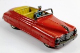 VINTAGE JAPANESE MODERN TOYS TIN WINDUP CONVERTIBLE WITH DRIVER