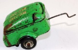 VINTAGE ARCADE CAST IRON MULLINS RED CAP TRAILER GREEN