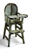 VINTAGE KILGORE MINIATURE CAST IRON DOLLHOUSE HIGHCHAIR