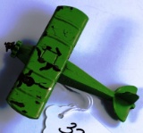 VINTAGE TOOTSIETOY DIECAST AIRPLANE - UX214 GREEN