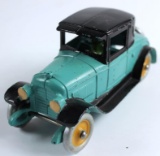 VINTAGE KENTON 2 TONE CAST IRON CHEVY COUPE - CIRCA 1920s