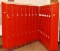 BANK OF 16 EACH METAL LOCKERS