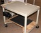 LUXOR HEAVY DUTY PLASTIC ROLLING DESK / WORK TABLE