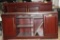 WOOD CREDENZA AND HUTCH