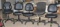 LOT OF 5 BLACK ROLLING OFFICE CHAIRS