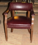 LOT OF 10 SIDE CHAIRS LEATHER OR FAUX LEATHER