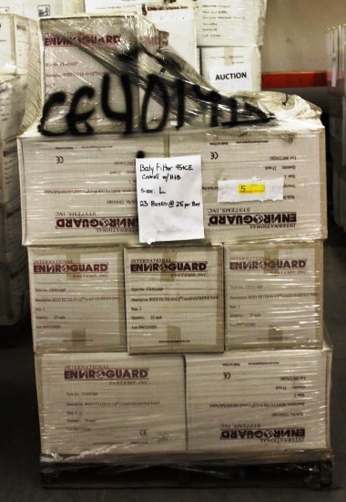 PALLET OF 21 BOXES OF ENVIROGUARD BODY FILTER 95+CE