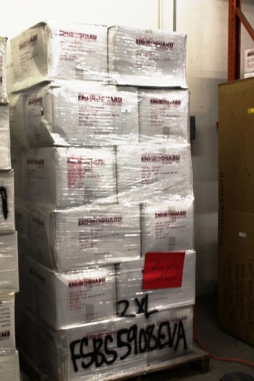 PALLET OF 30 BOXES OF INTERNATIONAL ENVIROGUARD MICROPOROUS BAG SUITS