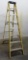 HUSKY 8FT YELLOW FIBERGLASS LADDER