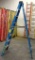 WERNER 8FT BLUE FIBERGLASS LADDER