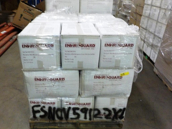 PALLET OF 21 BOXES OF NEW INTERNATIONAL ENVIROGUARD WHITE COVERALLS