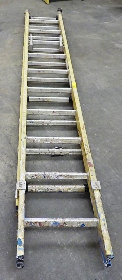 HEAVY DUTY 20FT YELLOW EXTENSION LADDER
