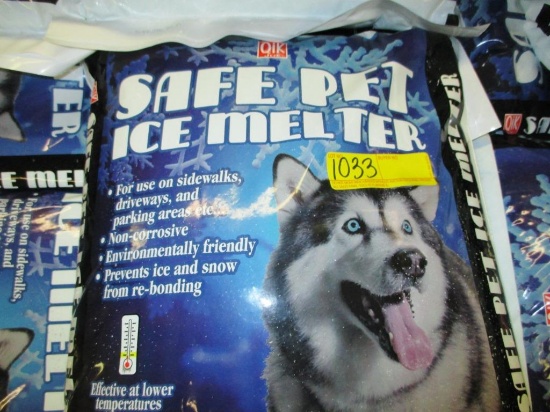 PALLET OF APPROX. 60 BAGS SAFE PET ICE MELTER