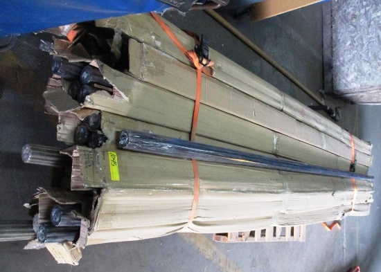 PALLET OF 12FT FLUTED POLES / CURTAIN RODS