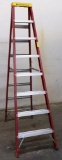 LOUISVILLE 8FT RED FIBERGLASS LADDER