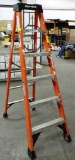 WERNER ORANGE 6FT FIBERGLASS LADDER