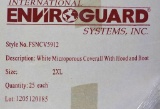PALLET OF 36 BOXES OF NEW INTERNATIONAL ENVIROGUARD WHITE COVERALLS