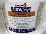 PALLET OF 18 BUCKETS OF ZINSSER SURE GRIP WALL COVERING ADHESIVE