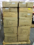 PALLET OF 36 NEW CEILING FIXTURES WITH GLASS SHADES
