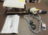 JET JLH-80-5 SAMPLE CHAIN HOIST WITH BOX AND MANUAL