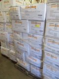PALLET OF 30 BOXES OF INTERNATIONAL ENVIROGUARD WHITE VIROGUARD COVERALLS WITH HOOD AND BOOTS