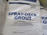 PALLET OF 64 BAGS INCRETE SYSTEMS SPRAY DECK GROUT
