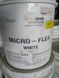 PALLET OF 18 BUCKETS OF MICRO-FLEX - WHITE