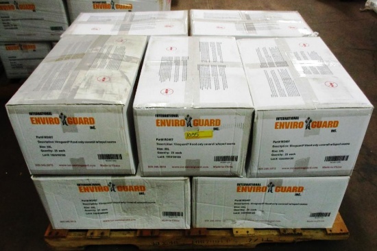 PALLET OF 10 BOXES OF ENVIROGUARD COVERALLS - 2XL - 25 PER BOX