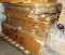 DOUBLE PALLET OF OFFICE FURNITURE AND SHEET OF GRANITE