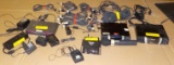 LOT OF AUDIO AND VISUAL EQUIPMENT AND MICROPHONE/INSTRUMENT CABLES