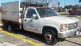 1990 CHEVY 3500 FLATBED TRUCK